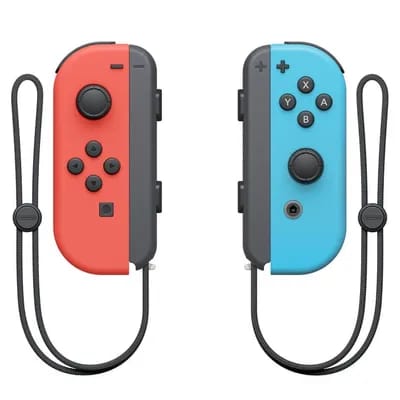 Paire De Manettes Joy-con Bleu Et Rouge Néon Pour Nintendo Switch
