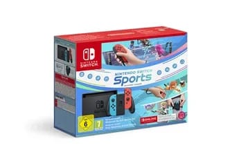 Pack Console Nintendo Switch Neon Switch Sports + 12mois d''abonnement Nintendo Switch Online