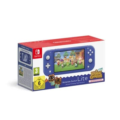 Console Switch Lite Bleue Animal Crossing New Horizons NINTENDO