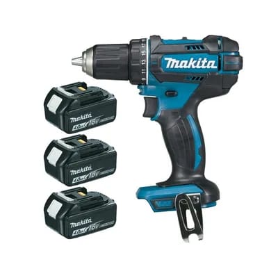 Perceuse visseuse 18 v li-ion 4 ah ø 13 mm 1.7 kg 18 v moteur charbon batterie 13 mm 4 ah 3 perceuse visseuse 18 v li-ion 4 ah ø 13 mm 1850 trs/min 62