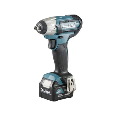 Boulonneuse à chocs tw140dsmj 12v li-ion 4ah 140 nm 1.1 kg carré 2 batterie 3200 cp/min 12 v moteur sans charbon 4 ah 2600 trs/min 140 n/m 3/8 " boulo