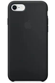 Coque et étui téléphone mobile Apple Coque en silicone Noire pour iPhone SE 2022 / 2020 et 8 / 7