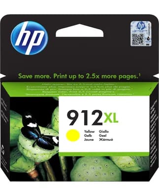 HP 912XL Cartouche d'encre jaune authentique, grande capacité