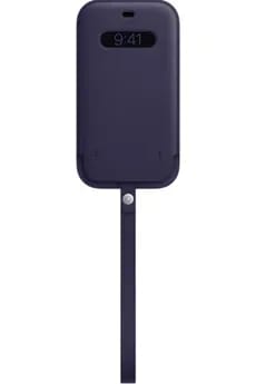 Housse en cuir avec MagSafe pour iPhone 12/12Pro - Violet profond