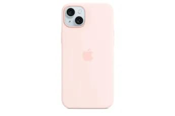 Coque et étui téléphone mobile Apple Coque en silicone avec MagSafe pour iPhone 15 Plus - Rose pale