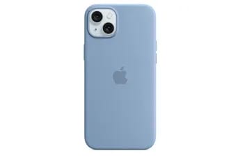 Coque et étui téléphone mobile Apple Coque en silicone avec MagSafe pour iPhone 15 Plus - Bleu d'hiver