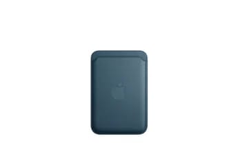 Coque et étui téléphone mobile Apple Porte-cartes en tissage fin pour iPhone avec MagSafe - Bleu Pacifique