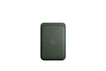 Coque et étui téléphone mobile Apple Porte-cartes en tissage fin pour iPhone avec MagSafe - Chene vert