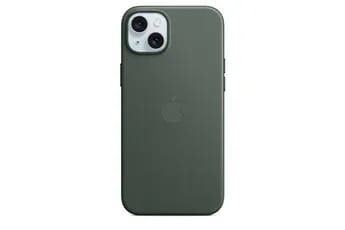 Coque et étui téléphone mobile Apple Coque en tissage fin avec MagSafe pour iPhone 15 Plus - Chene vert