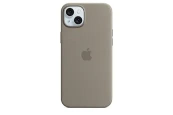 Coque en silicone avec MagSafe pour iPhone 15 Plus - Argile