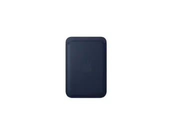 Porte cartes en tissage fin pour iPhone avec MagSafe - Bleu intense