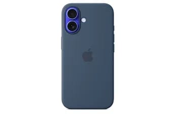 Coque en silicone avec MagSafe pour iPhone 16 - Denim