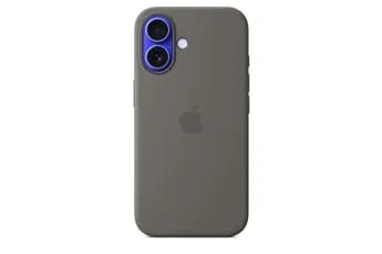 Coque en silicone avec MagSafe pour iPhone 16 - Gris mineral