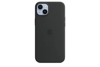 Coque en silicone avec MagSafe pour iPhone 14 Plus - Minuit