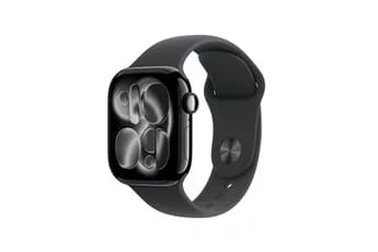 Watch Series 11 GPS 42mm Boitier en Aluminium Noir de Jais avec Bracelet Sport Noir - S/M