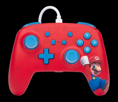 Manette Filaire Optimisée Pour Nintendo Switch - Mario Woo-ho!