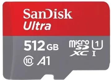 Carte Micro SD SANDISK 512Go Ultra Micro SD + SD Adapter