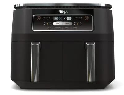 Friteuse sans huile Ninja Foodi double compartiment 4-en-1 Air Fryer, 7,6 L AF200EU