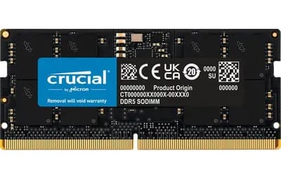Crucial CT16G56C46S5 module de mémoire 16 Go 1 x 16 Go DDR5 5600 MHz ECC