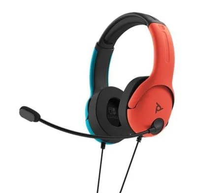 Casque Filaire Gaming Pdp Lvl40 Bleu Et Rouge Pour Nintendo Switch