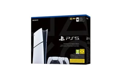 Console Sony Ps5 Slim Edition Digitale + 2ème Manette Dualsense Blanc