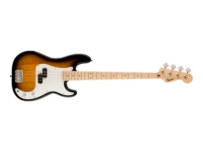 Squier Sonic Precision Bass - Guitare Basse Électrique - 4 Cordes - Soleil Radié 2 Couleurs