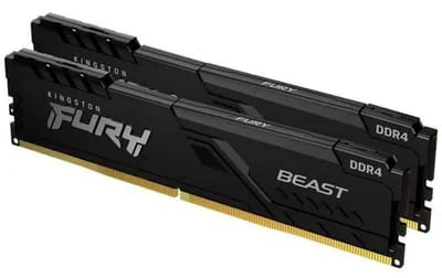 Mémoire Kingston FURY Beast 16 Go (2 x 8 Go) DDR4 3600 MHz CL17