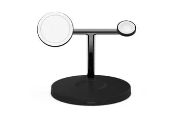 Chargeur pour téléphone mobile Belkin Station de recharge sans fil MagSafe 3 en 1 - Noir