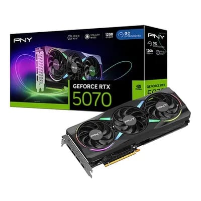 PNY GeForce RTX 5070 12GB ARGB Overclocked Triple Fan#