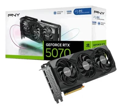 PNY RTX 5070 16GB Overclocked Triple Fan #