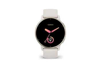 Montre connectée Garmin Vivoactive 5, Cream Gold avec bracelet ivoire