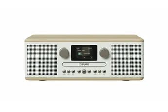 Lecteur CD stereo Bluetooth Radio Classic C-D6 blanc coton
