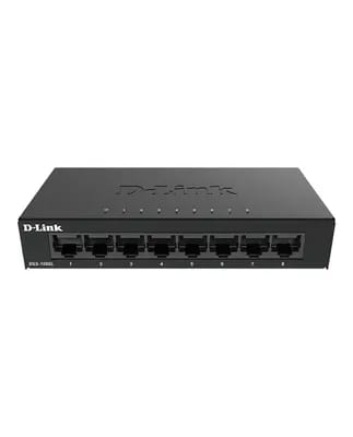 D-Link DGS-108GL Non-géré Gigabit Ethernet (10/100/1000) Noir