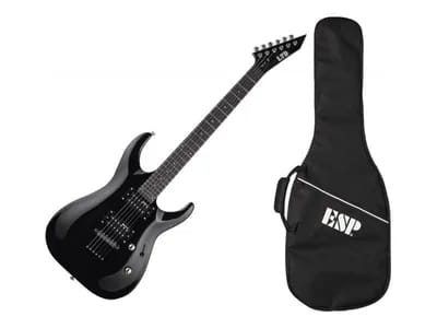 Ltd Mh Series Mh-10 - Pack Guitare Électrique + Housse - Noir