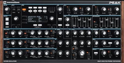 Novation Peak - Synthétiseur Polyphonique Hybride - Noir Et Naturel