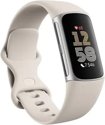 Bracelet connecté FITBIT Charge 6 Argent et porcelaine