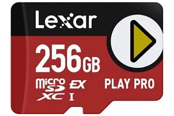 LEXAR CARTE MICROSD EXPRESS 256GO PLAY PRO COMPATIBLE SWITCH 2