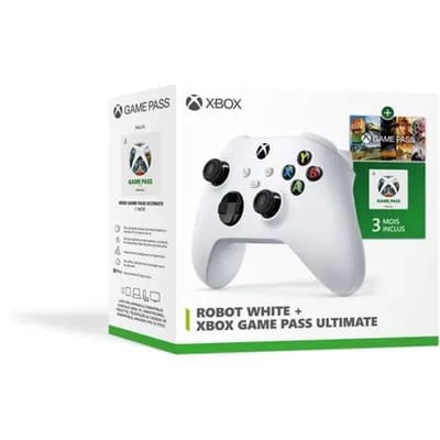 Pack Manette Robot White + Xbox Game Pass Ultimate 3 mois Xbox MICROSOFT