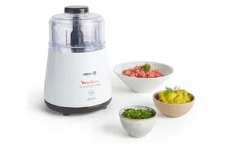 Hachoir Moulinex La Moulinette 4 en 1 Puissant 1000 W, Facile à Utiliser, Durable DPA110