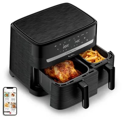 Friteuse sans huile MOULINEX Dual Easy Fry Essential noire