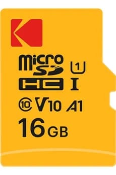 carte microSD avec adaptateur 16Gb. class 10 UHS1 Video class 10 (V10). Up to 25MB/s write speed / 85MB/s read speed.
