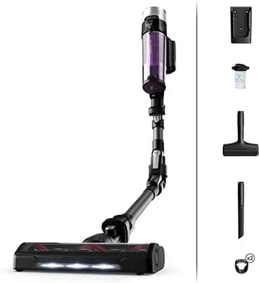 Rowenta X-Force Flex 9.60 Allergy RH2037WO - Aspirateur balai 2-en-1 sans fil - 1 batterie, chargeur inclus
