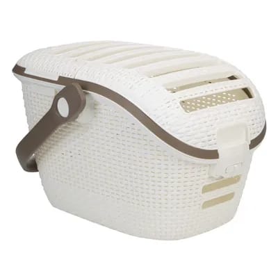 Panier Curver Chien/Chat - Blanc - Panier de transport pour chien et chat