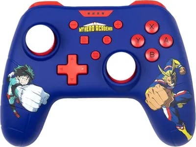 Manette Filaire Konix Pour Switch Et Pc - My Hero Academia - Bleu