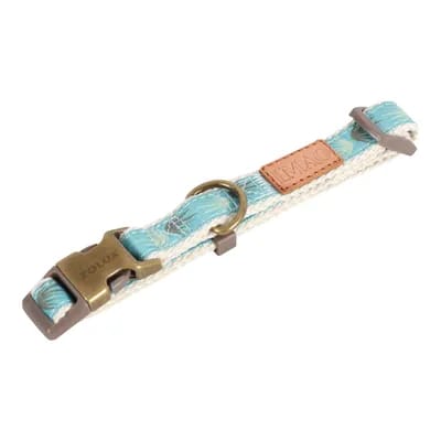 Collier Taiga Zolux bleu taille M : tour de cou 30 à 51 cm, largeur 20 mm pour chien