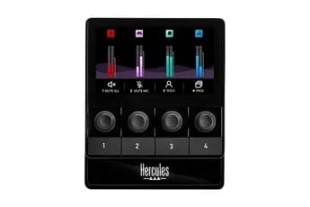 Clavier Hercules Audio Controller STREAM 100 - Pilotage simple et intuitif du son des jeux et applications - Streaming Debutant