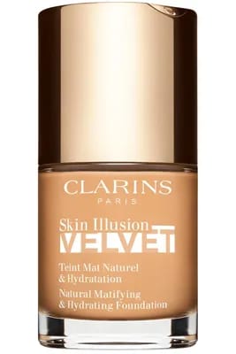 Fond de teint effet mat naturel & hydratation Skin Illusion Velvet - 110N – Honey                                - Clarins