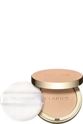 Poudre compacte matifiante infusée au lait de pêcher Ever Matte Compact Powder - 03-Ligth Médium                                - Clarins