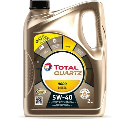 Huile Moteur Total Quartz 9000 5w40 Diesel 2 L