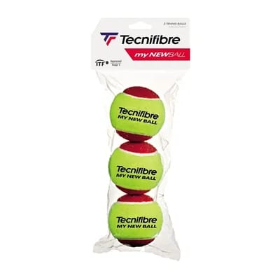 Lot de 3 balles de tennis enfant Tecnifibre My new ball